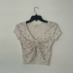 Aeropostale floral dye top